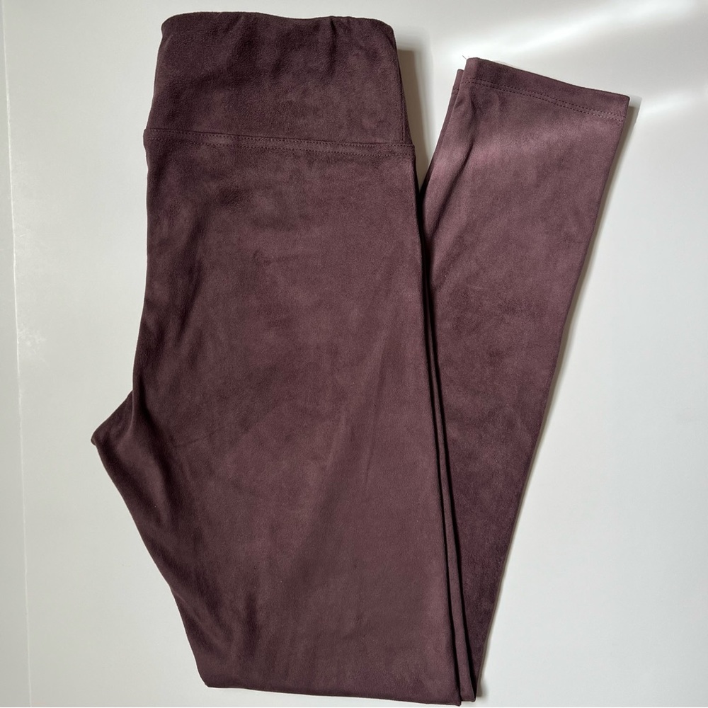 SHINESTAR Faux Suede Leggings